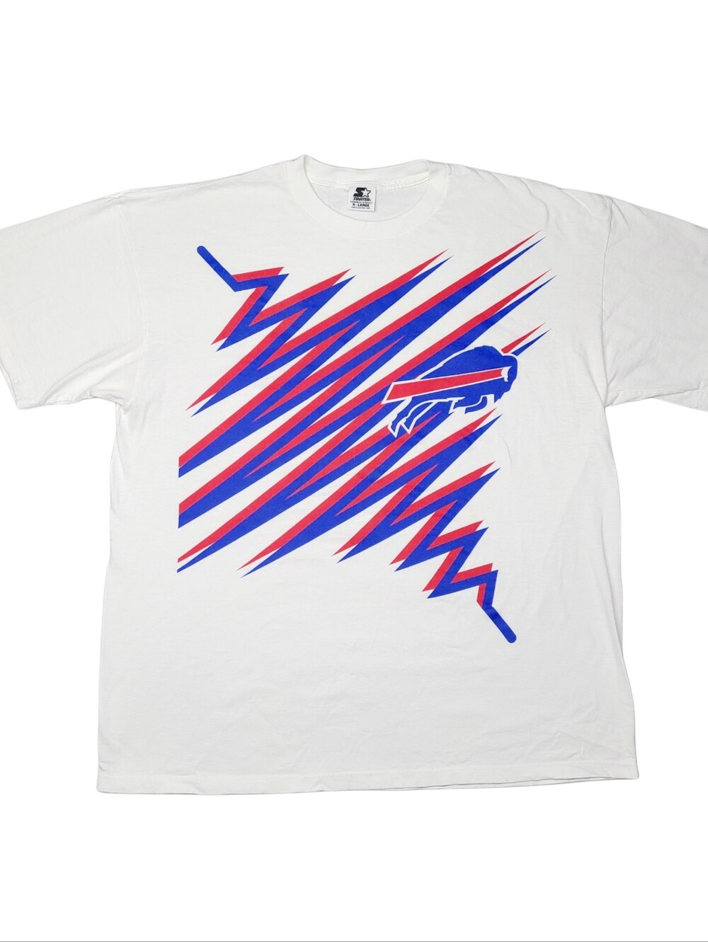 Vintage 90s Starter Buffalo Bills Shockwave Logo NFL T Shirt XL - RARE